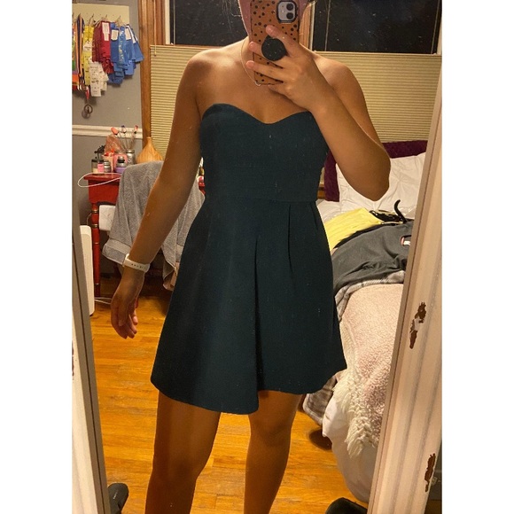 green emerald velvet dress This Love Is Forever Dress main image 1